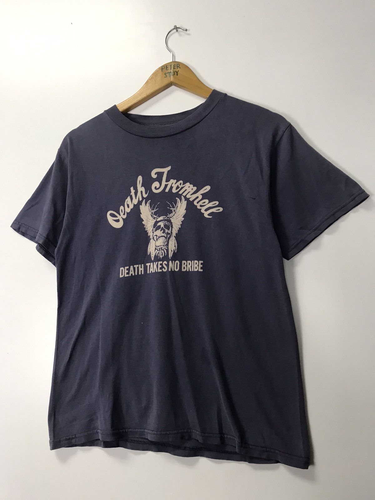 Tultex × Vintage Vintage Death from hell tee Size US L / EU 52-54 / 3 - 6 Thumbnail
