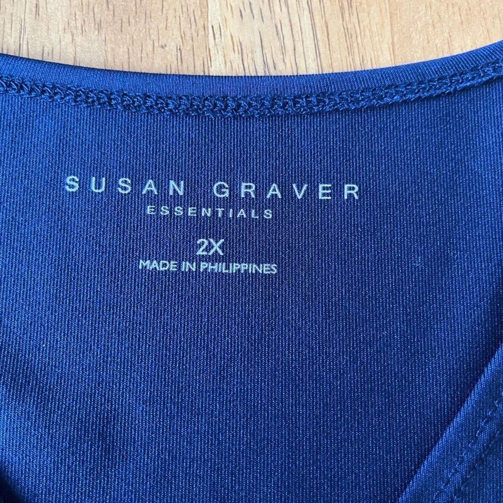 The Unbranded Brand Susan Graver Essentials long sleeved top, size 2X Size XXL / US 16-18 / IT 52-54 - 2 Thumbnail