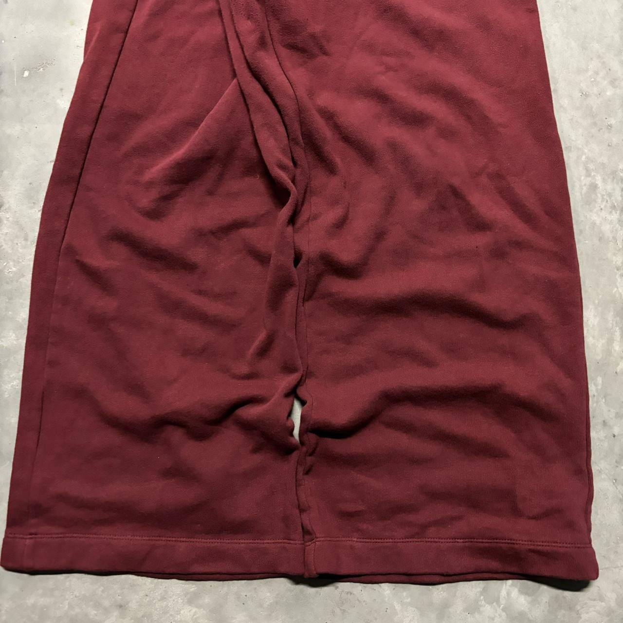 Japanese Brand × Vintage Crazy Vintage Y2K/2000s Baggy Red Skater Wide Leg Essential Sweatpants! Size US 34 / EU 50 - 4 Thumbnail