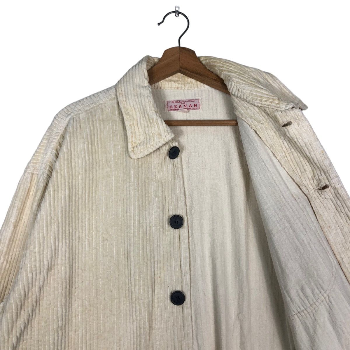 Issey Miyake 🔥Vintage Chore Corduroy Jacket Big Pocket Seavan Japan Made Size US L / EU 52-54 / 3 - 12 Thumbnail
