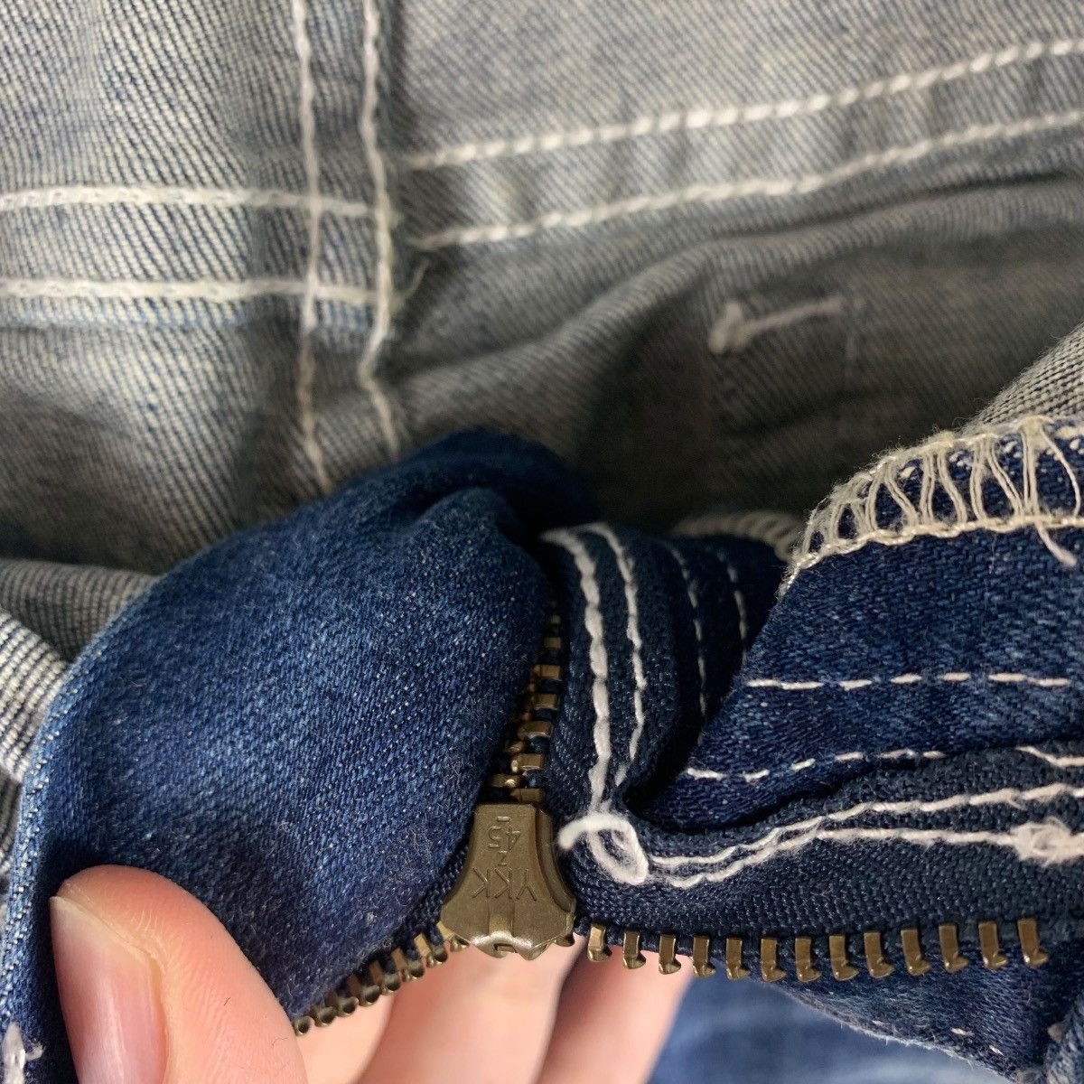 If Six Was Nine × Japanese Brand CAVARIA Distressed skinny jeans Size 31" - 15 Thumbnail