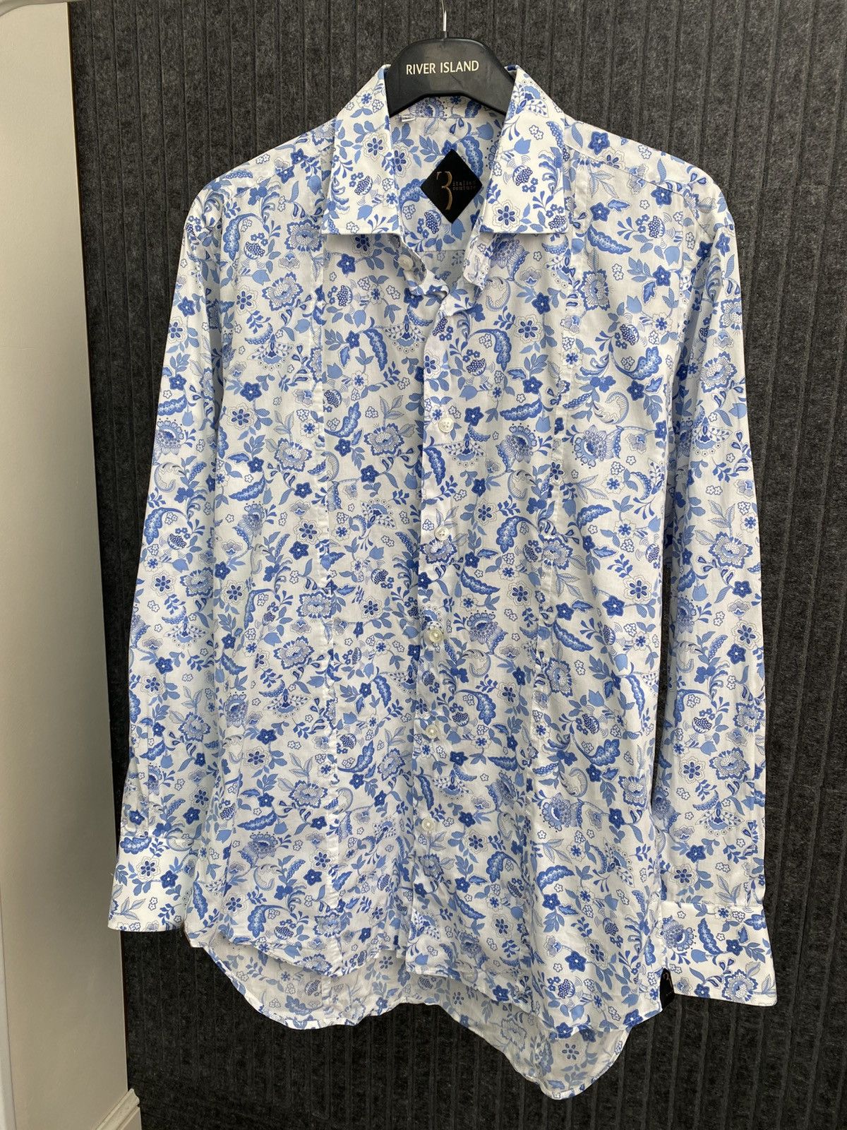 Billionaire Couture Vintage Billionaire Men’s Floral Dress Shirt Long Sleeve Size US L / EU 52-54 / 3 - 3 Thumbnail