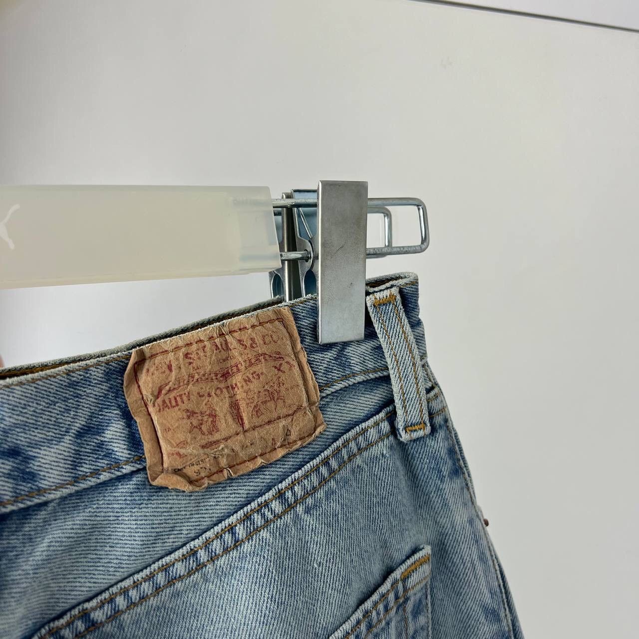 Levi's Crazy Rare Levi’s Vintage Archive Baggy Baby Blue Made In UK Size 29" - 4 Thumbnail