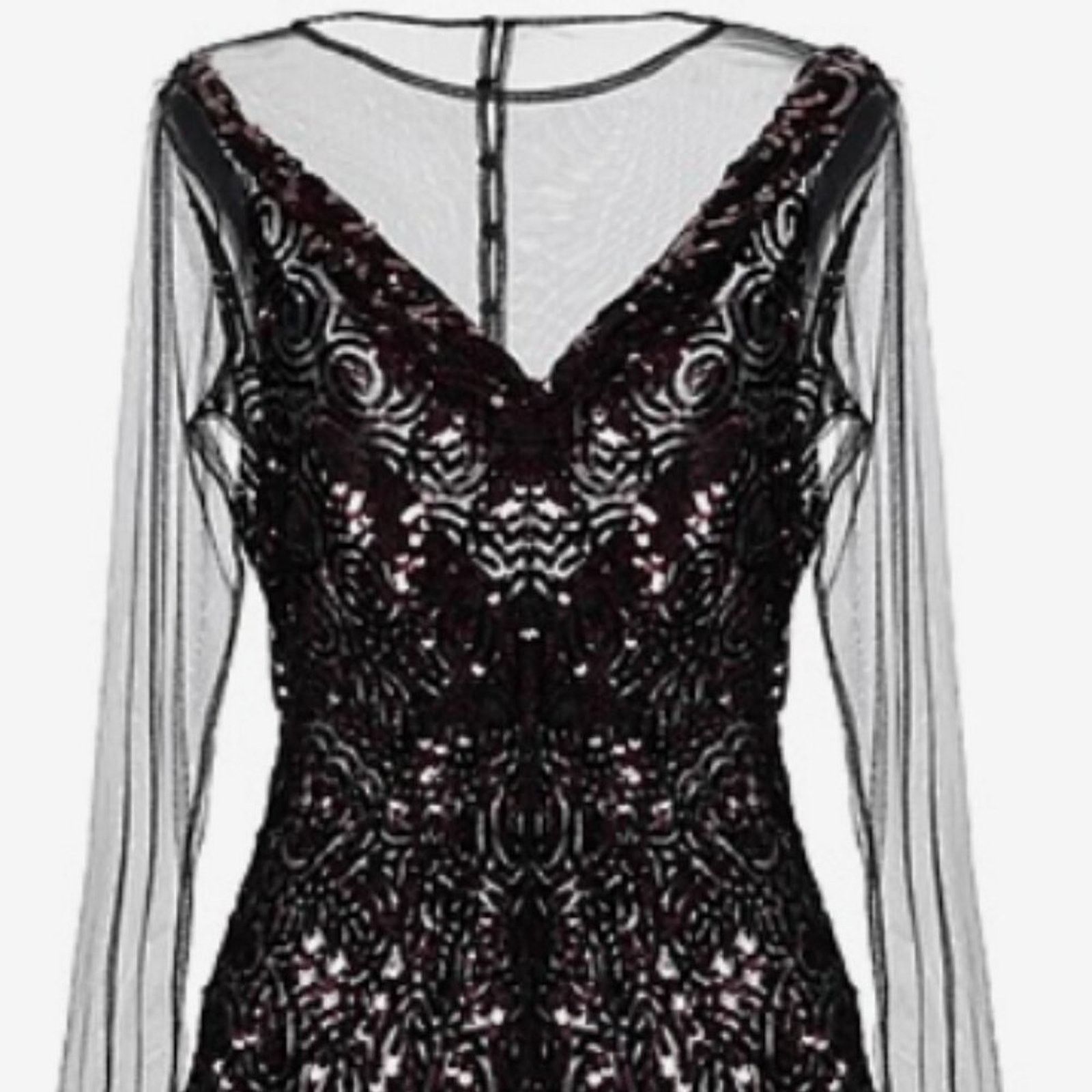 Dries Van Noten Dries Van Noten Carti net mesh purple sequins layered top Size S / US 4 / IT 40 - 12 Thumbnail