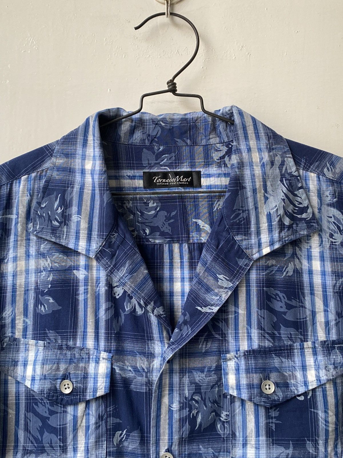 Tornado Mart TORNADO MART Flower Tartan Motive Shirt Size US S / EU 44-46 / 1 - 14 Thumbnail