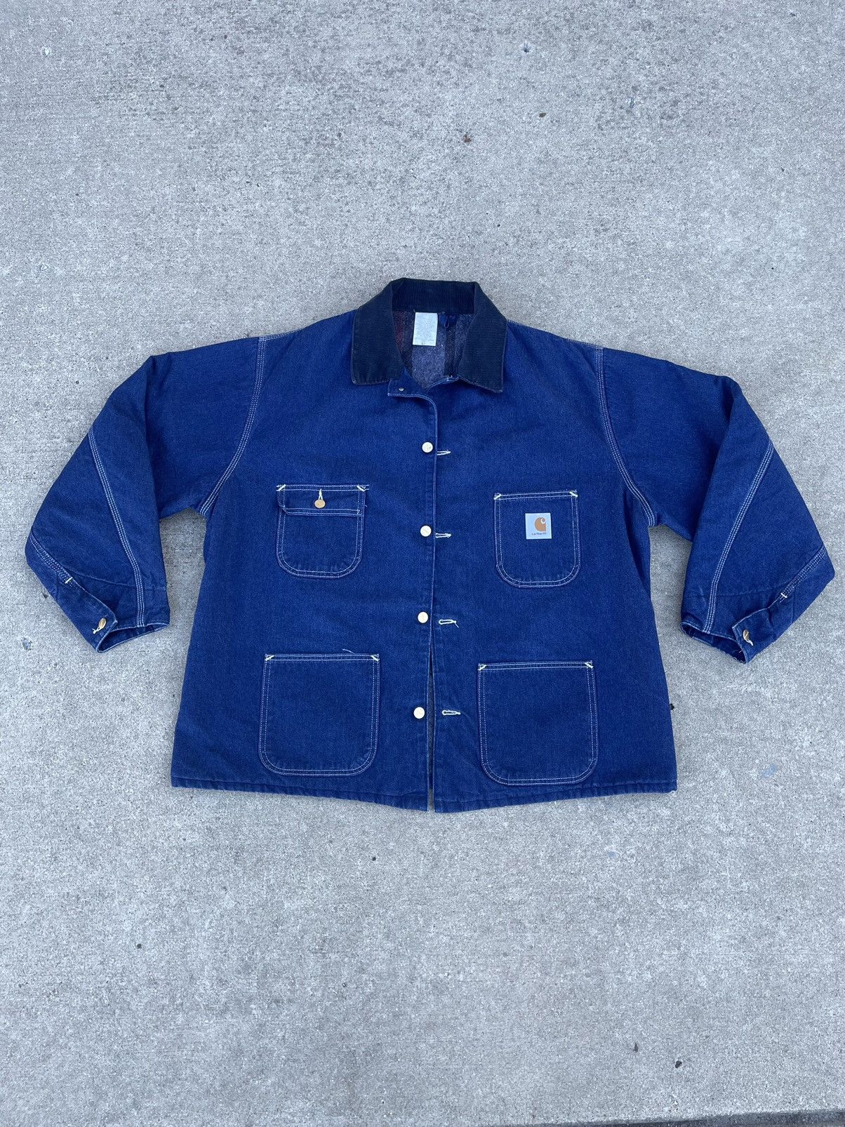 Carhartt Vintage 90's Carhartt Denim Chore Coat | Grailed