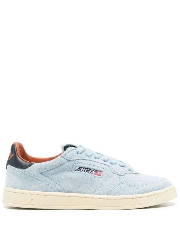 AUTRY o1y0725 Leather Low-Top Sneakers in Sky Blue/Black Size US 9 / IT 39 - 1 Thumbnail