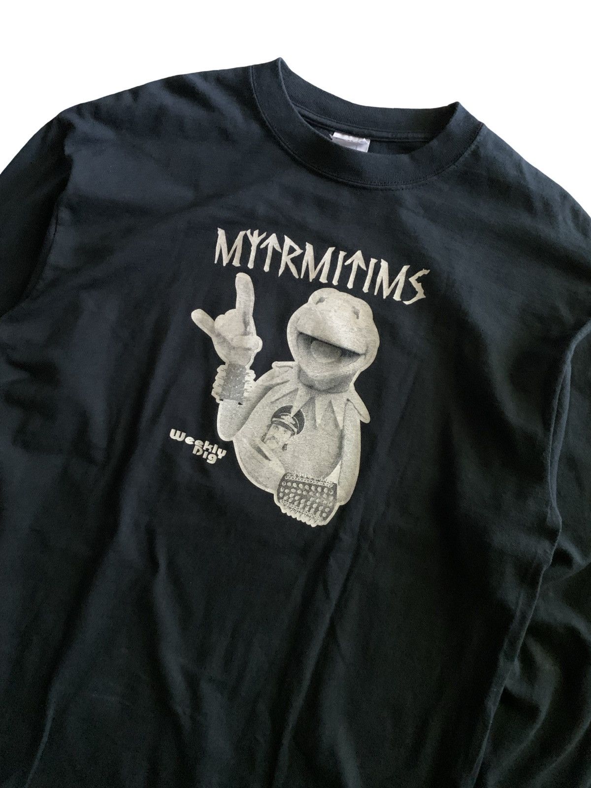 Japanese Brand Vintage Y2k Muppets"Kermit The Frog Metal Rockers Size US L / EU 52-54 / 3 - 2 Thumbnail