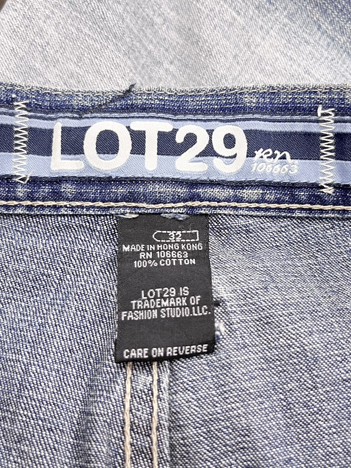Number (N)ine FYE🔥Vintage LOT29 x LOONEY TUNES Big Print Distressed Denim Size US 33 - 11 Thumbnail