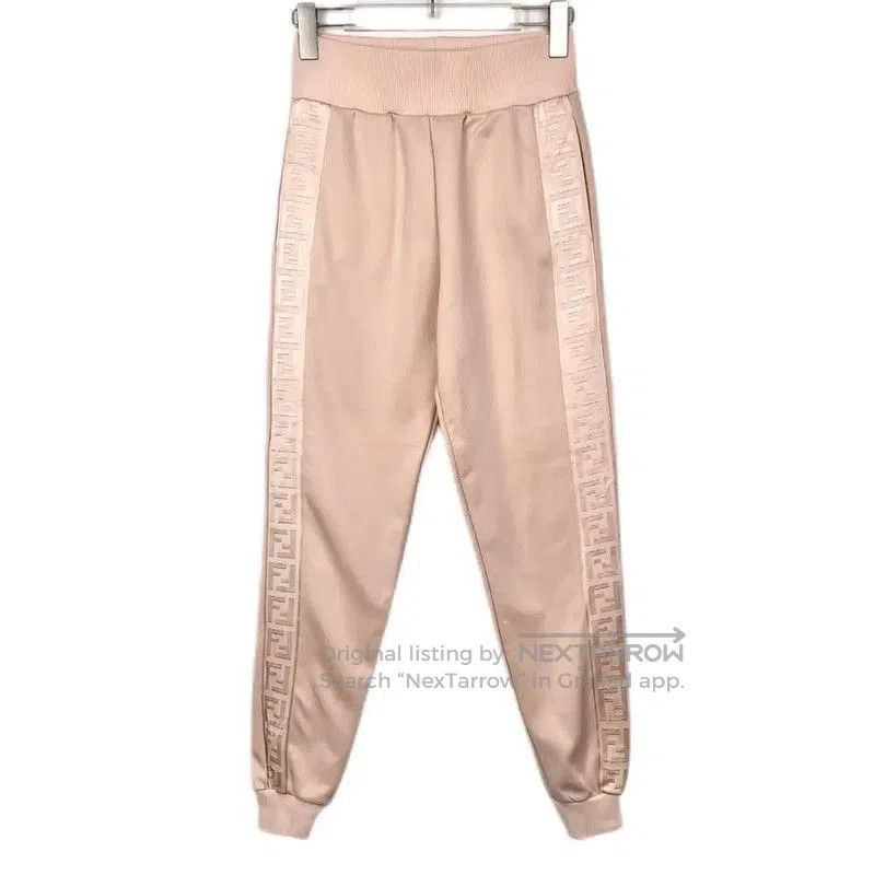 Fendi Fendi Pink Cotton Casual Pants for Women . Size 23" - 1 Thumbnail