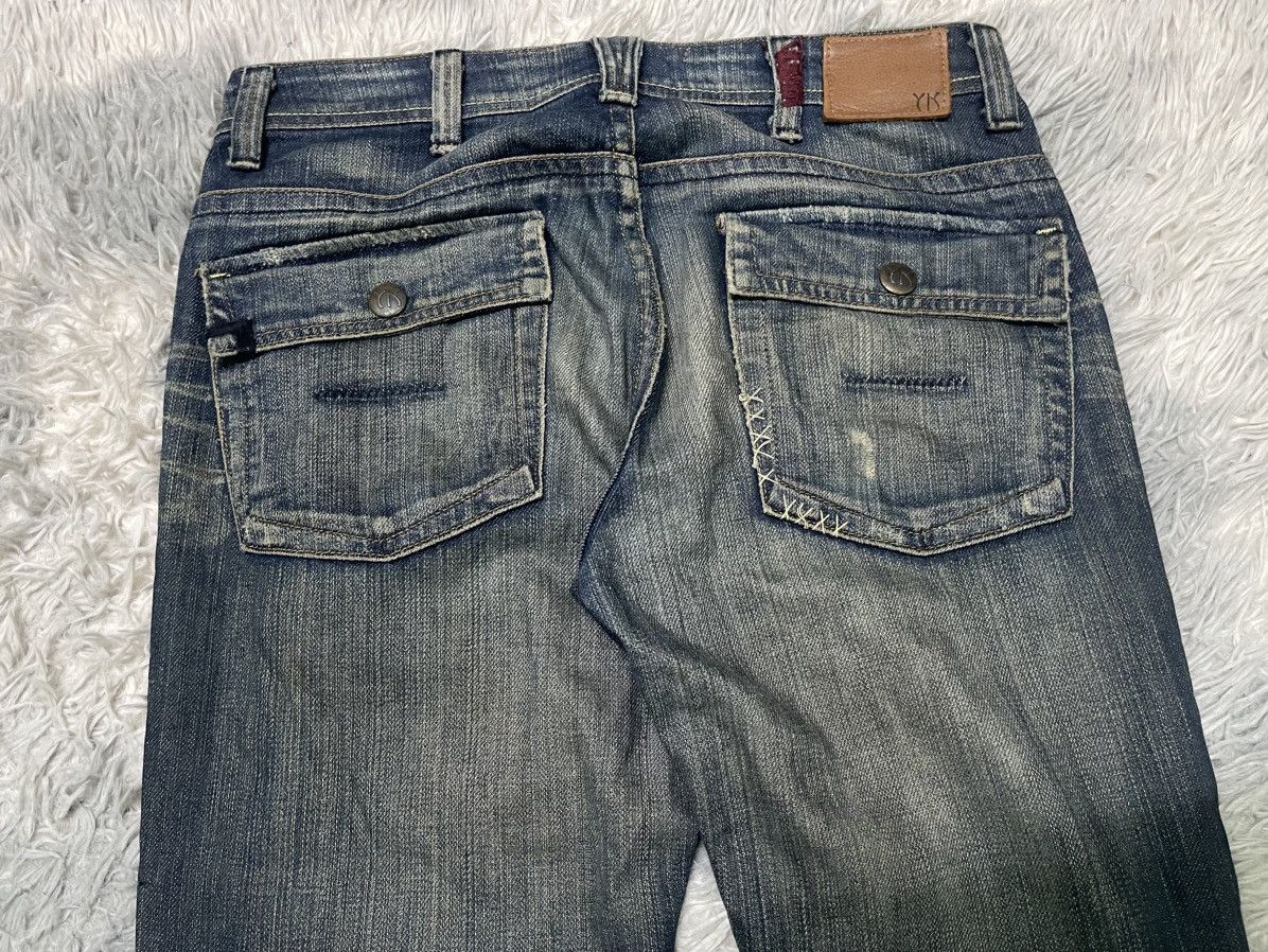 Vintage 90s YANUK FLARE DISTRESSED JEANS RARE DESIGN Size US 31 - 18 Thumbnail