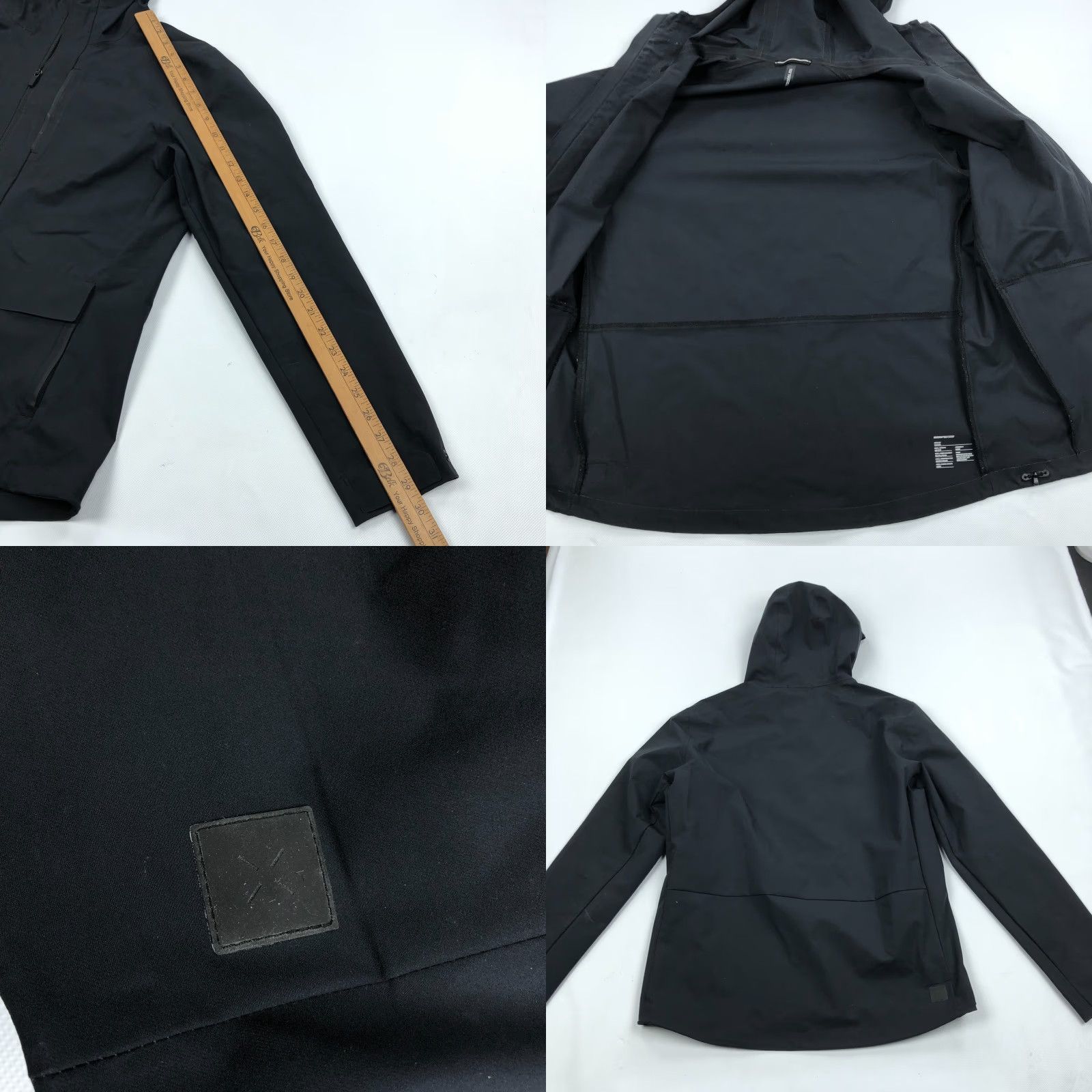 Ten Thousand Ten Thousand Men's Midweight Tech Jacket Hooded Zip Black Windbreaker Jacket Regular M Size US M / EU 48-50 / 2 - 8 Thumbnail