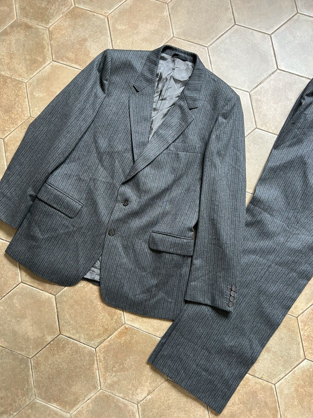 Christian Dior Monsieur Christian Dior Monsieur Wool Vintage Suit Size 42R - 3 Thumbnail