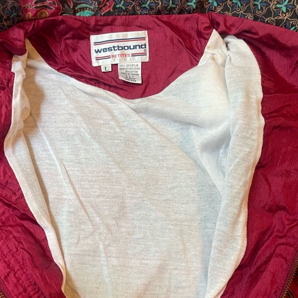 Other Westbound Red and Multicolor Patterned vtg Jacket size L Size L / US 10 / IT 46 - 7 Thumbnail