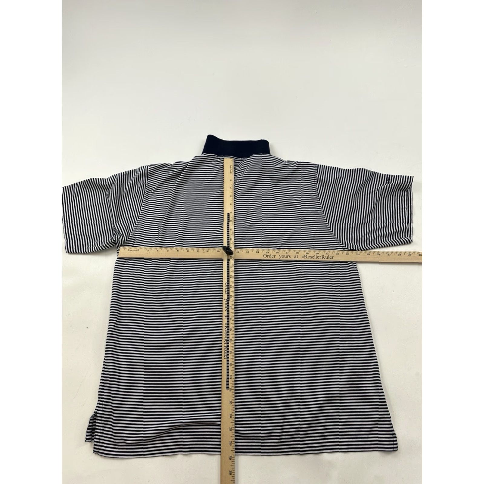 Vintage Fairway and Greene Shirt Mens Large Blue White Striped Golf Polo Logo Size US L / EU 52-54 / 3 - 4 Thumbnail