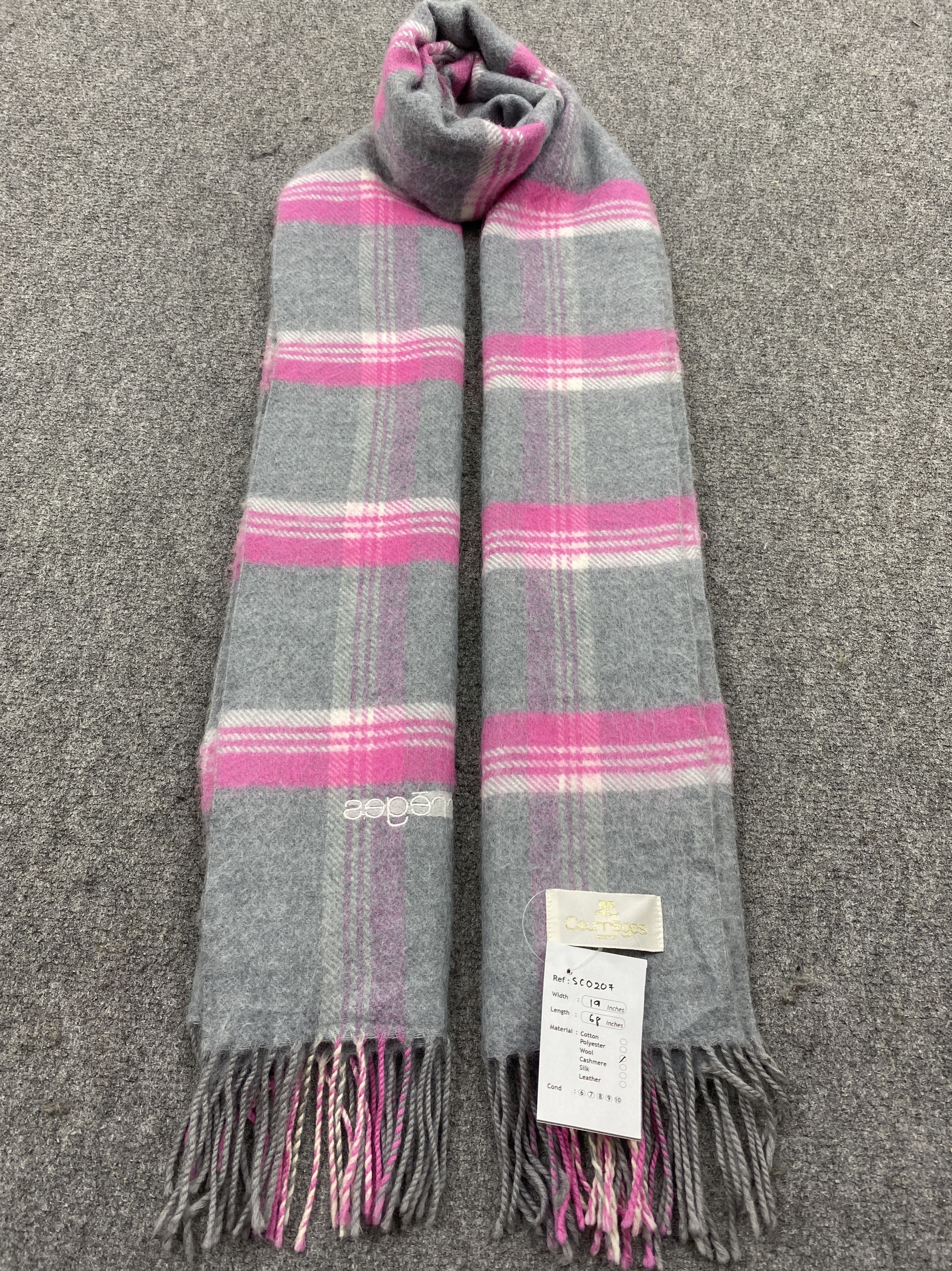 Courreges Paris Scarf / Muffler / Neckwear SC0207