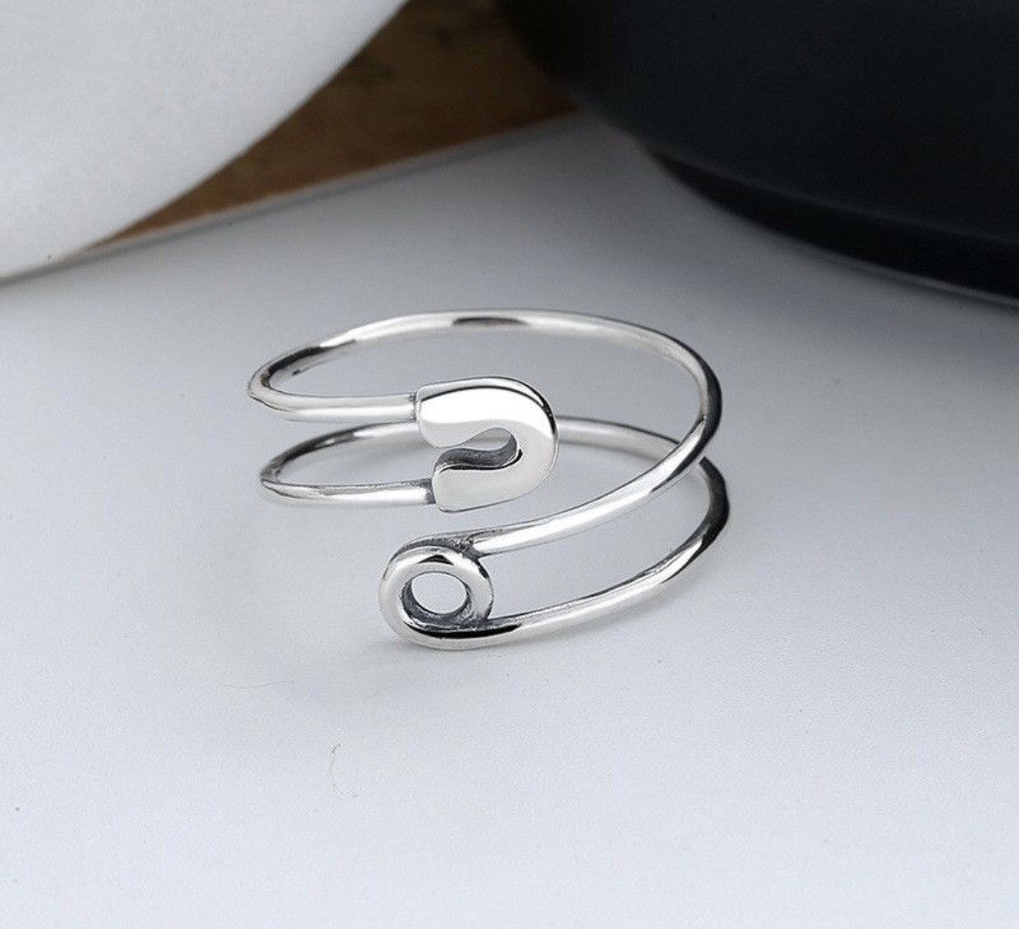 Jewelry Paper Clip Opening Rings Size ONE SIZE - 2 Thumbnail