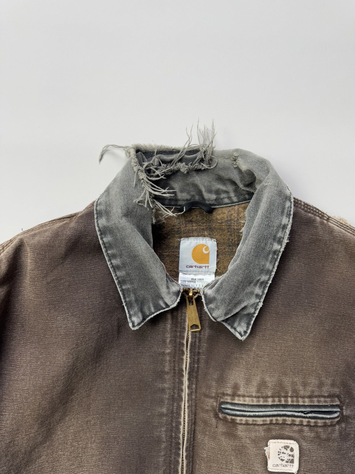Carhartt Vintage 90s Carhartt Detroit Jacket J97 DKB Medium Size US M / EU 48-50 / 2 - 2 Thumbnail