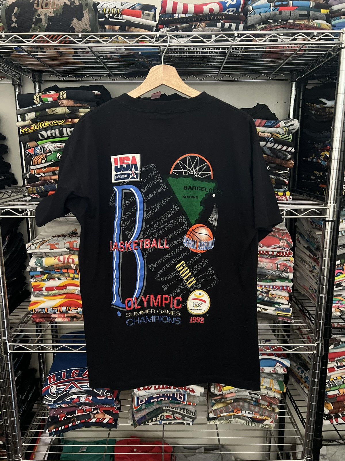 Salem Sportswear 1992 Barcelona Olympics USA Basketball NBA Tee Size US L / EU 52-54 / 3 - 2 Thumbnail