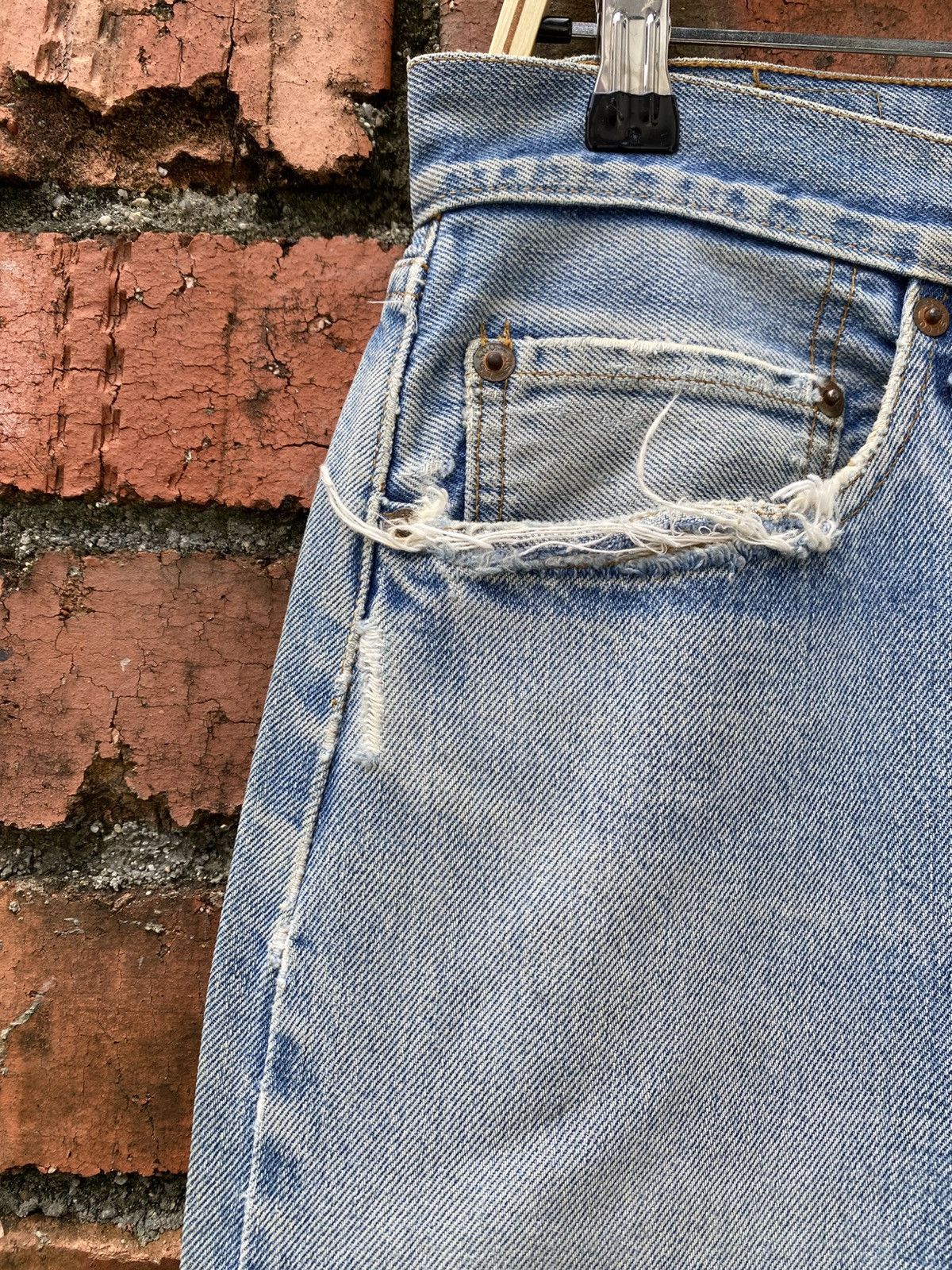 Levi's × Levi's Vintage Clothing × Vintage W33x29.5 Vintage levi's 501 redline repaired made in USA Size US 33 - 6 Thumbnail
