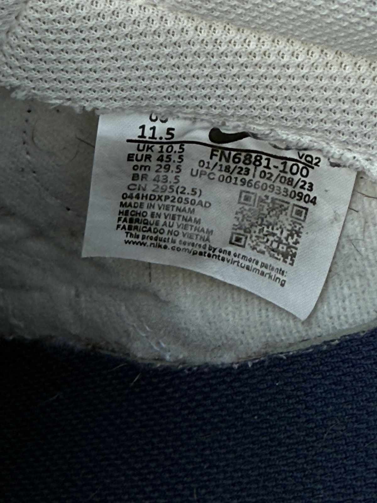 Nike Nike Dunk Low Washed Denim Size US 11.5 / EU 44-45 - 12 Thumbnail