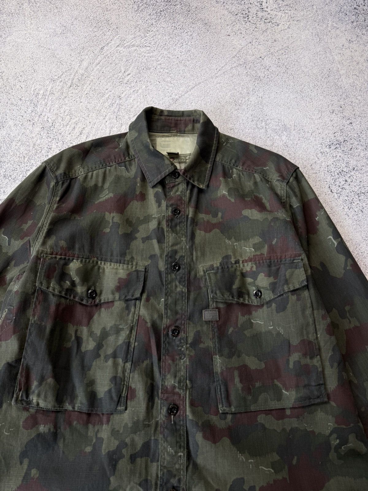 G-Star Vintage G Star Raw Multicam Thick Shirt Size M Size US M / EU 48-50 / 2 - 9 Thumbnail