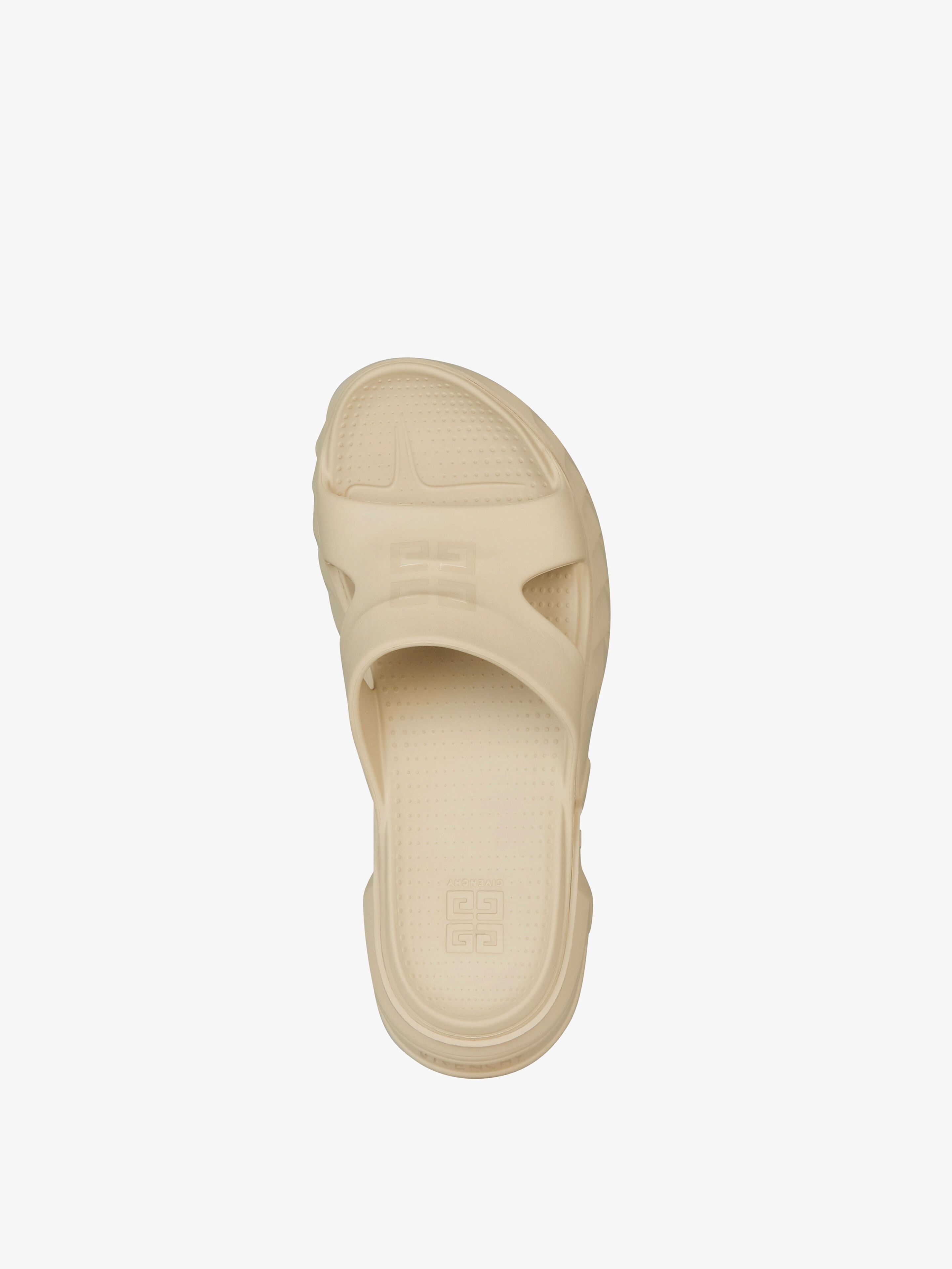Givenchy o1srvl11e0525 Marshmallow Flat Sandals In Rubber in Beige Size US 9 / EU 42 - 4 Thumbnail