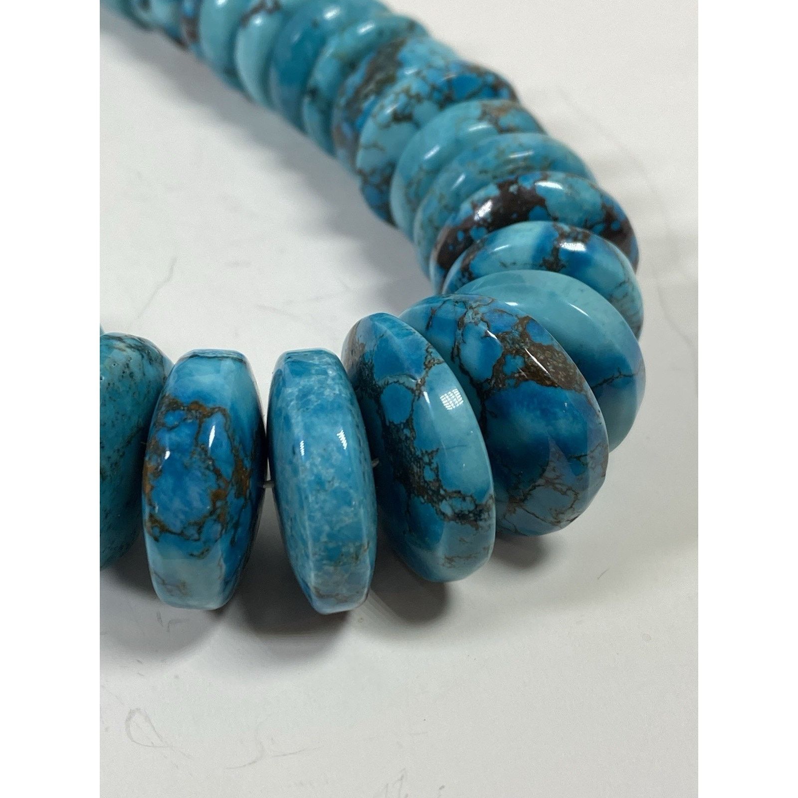 Other Turquoise Disc Necklace w/ Reddish Brown Matrix Size ONE SIZE - 2 Thumbnail