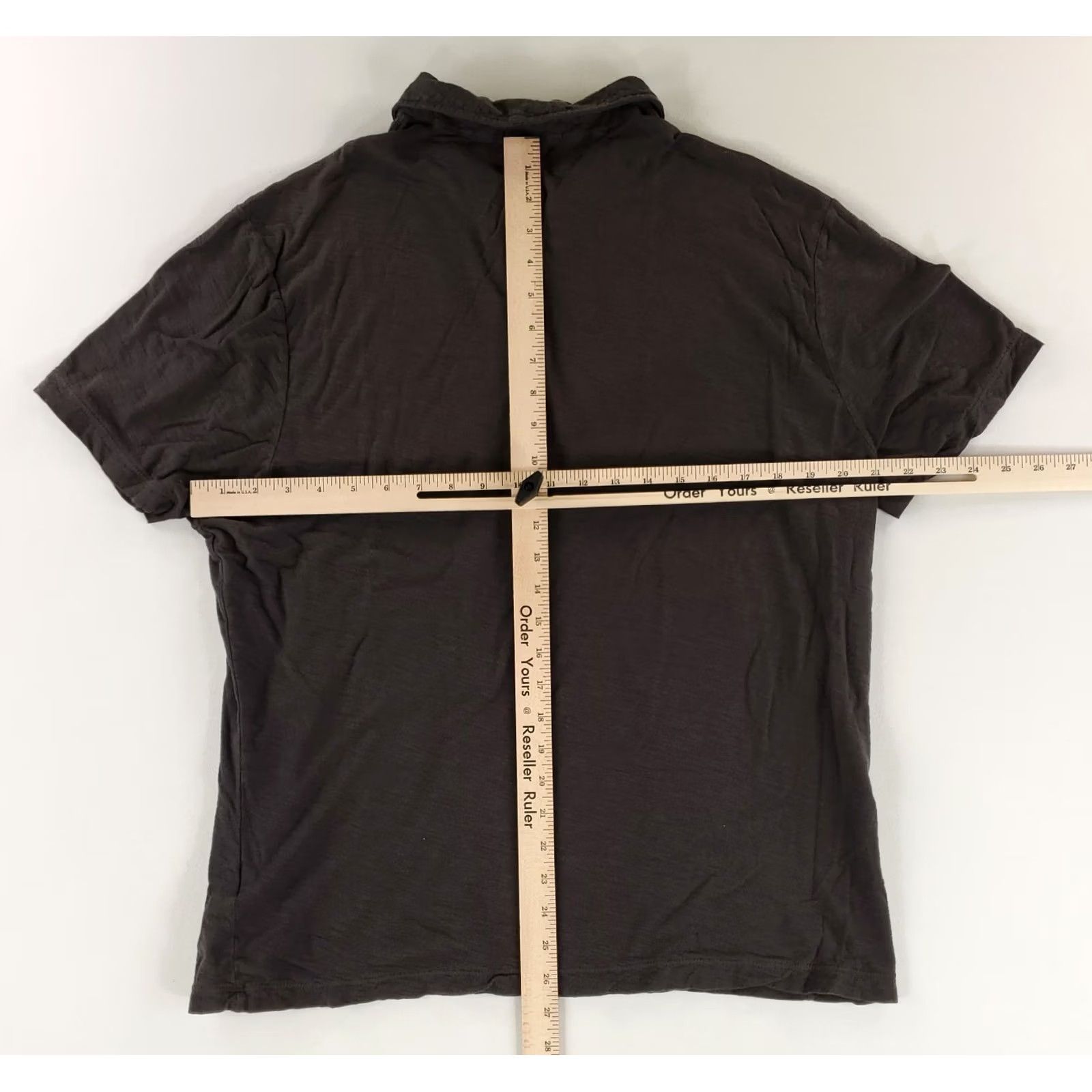 James Perse James Perse Polo Shirt Dark Gray Short Sleeve Mens XL Size 4 Size US XL / EU 56 / 4 - 7 Thumbnail