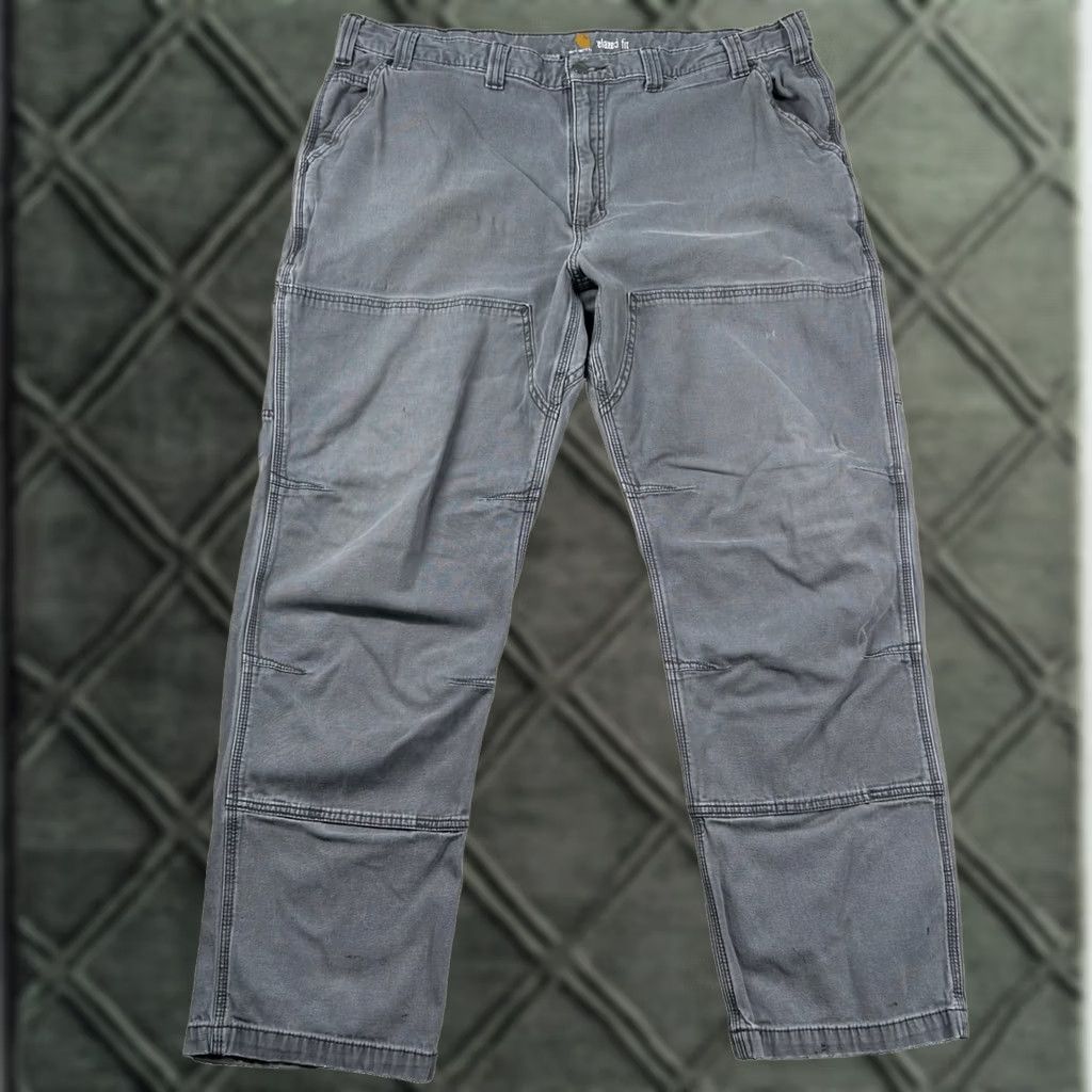 Carhartt VINTAGE Carhartt Pants Mens 44x32 Canvas Khakis Workwear Relaxed Straight 41 in Waist Gray 31 in Inseam Mens Size US 44 / EU 60 - 1 Thumbnail