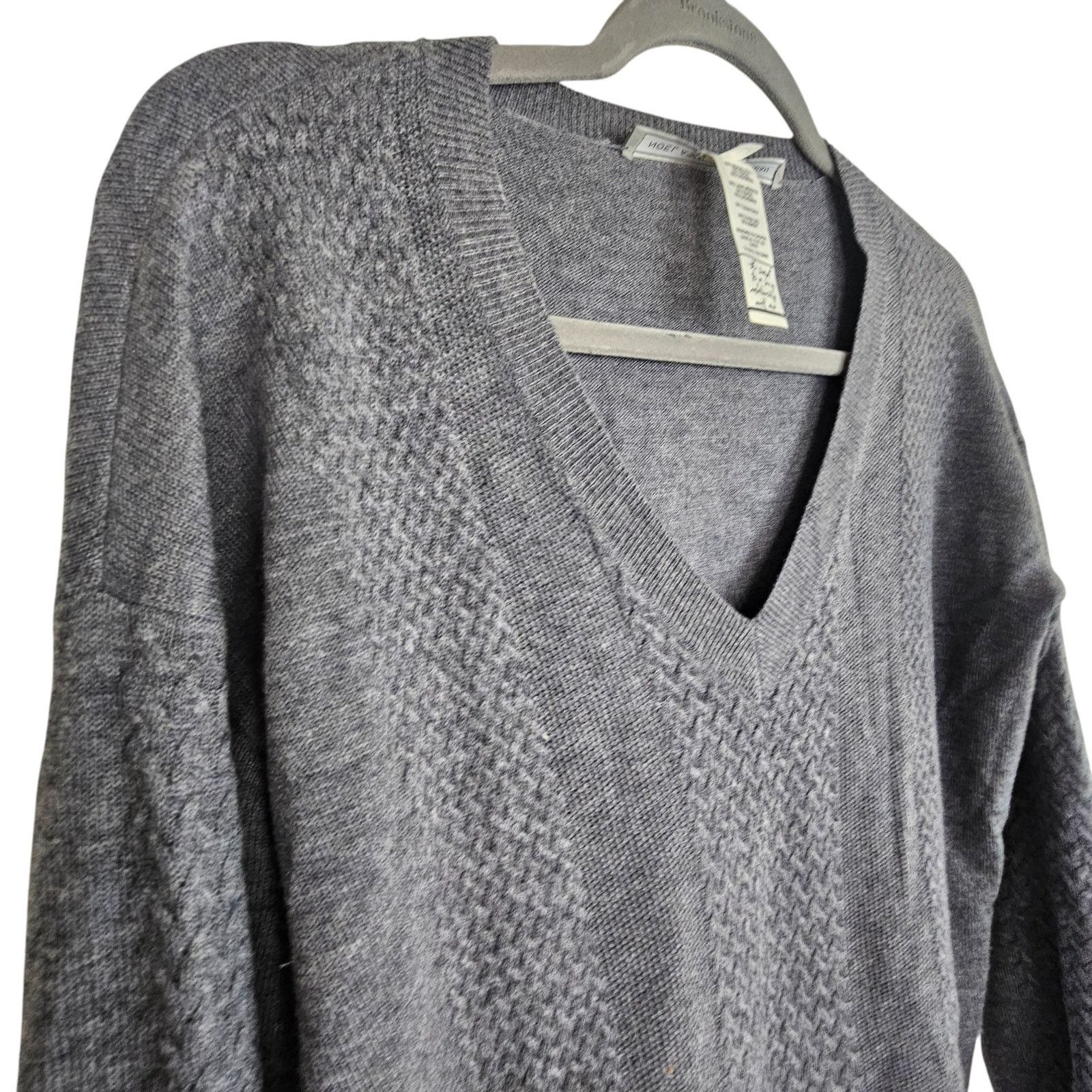 NOLLEY'S Noel Asmar Wool Cashmere V-Neck Sweater S Equestrain Preppy Size S / US 4 / IT 40 - 7 Thumbnail