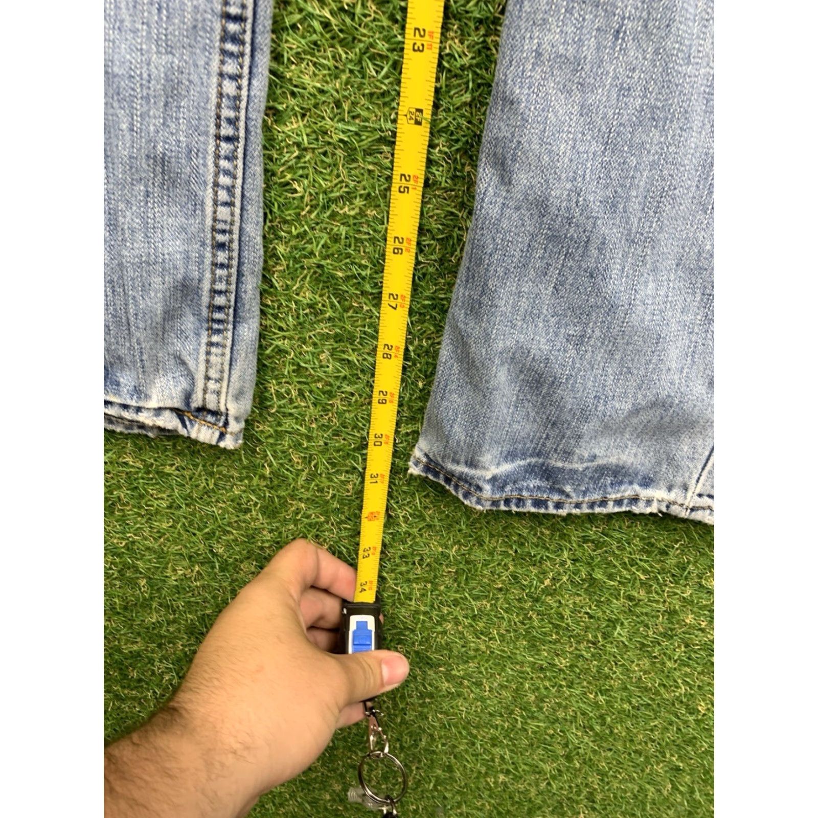 American Eagle Outfitters American Eagle Outfitters Jeans Mens 29x32 Extreme Flex Slim Straight Casual Light Wash Size US 29 - 4 Thumbnail
