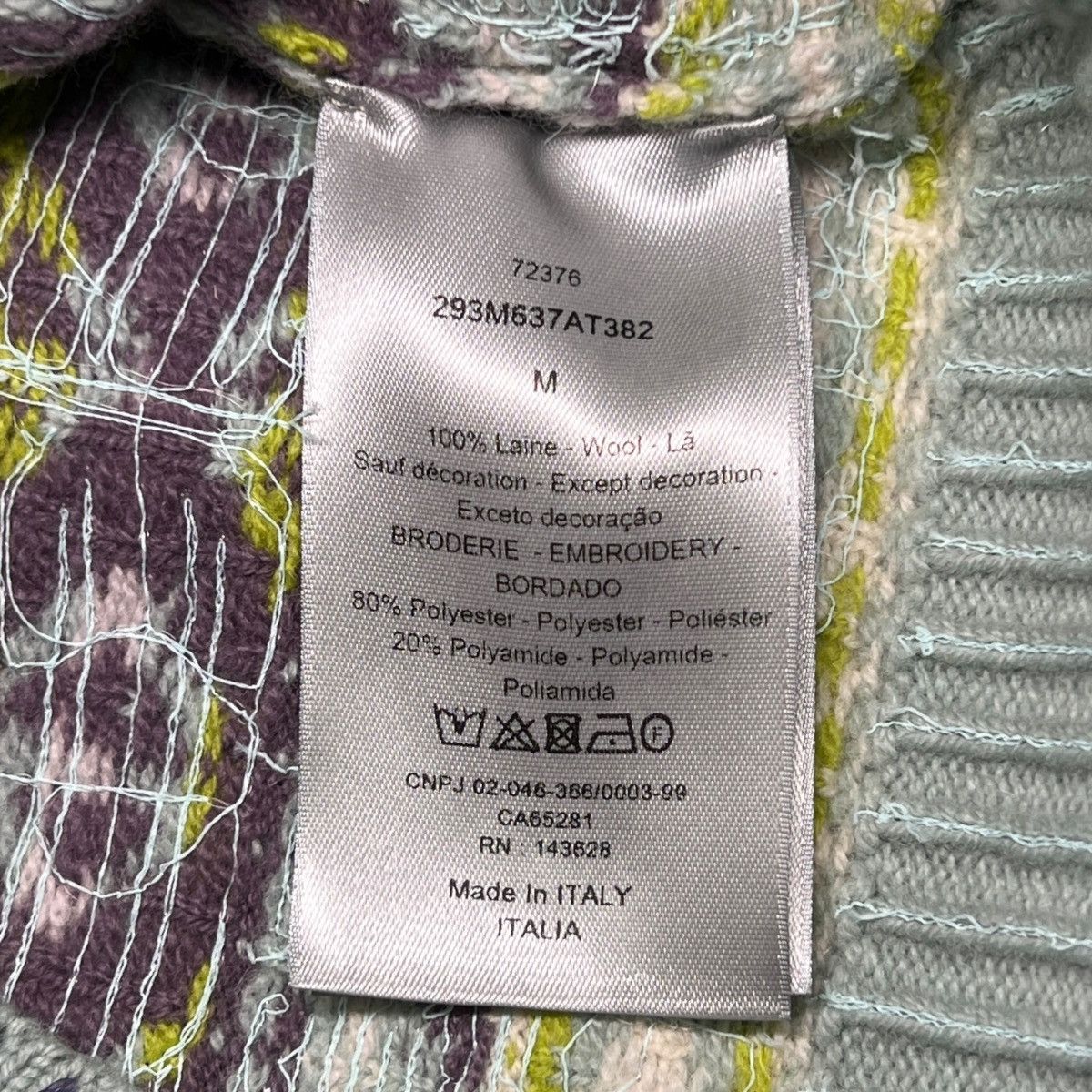 Dior Christian Dior 2022 Fall × KIM JONES Multicolor Diamond Knit Size US M / EU 48-50 / 2 - 6 Thumbnail