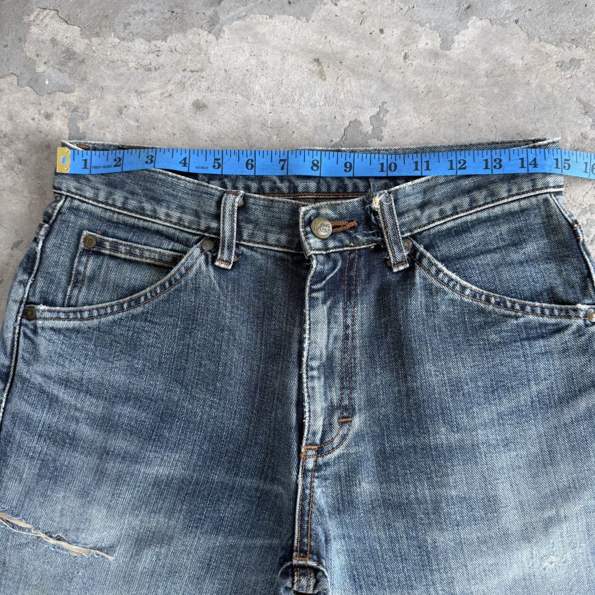 Lee W30x29.5 Vintage Lee Flare Faded Ripped Denim Jean Pants Size US 31 - 5 Thumbnail