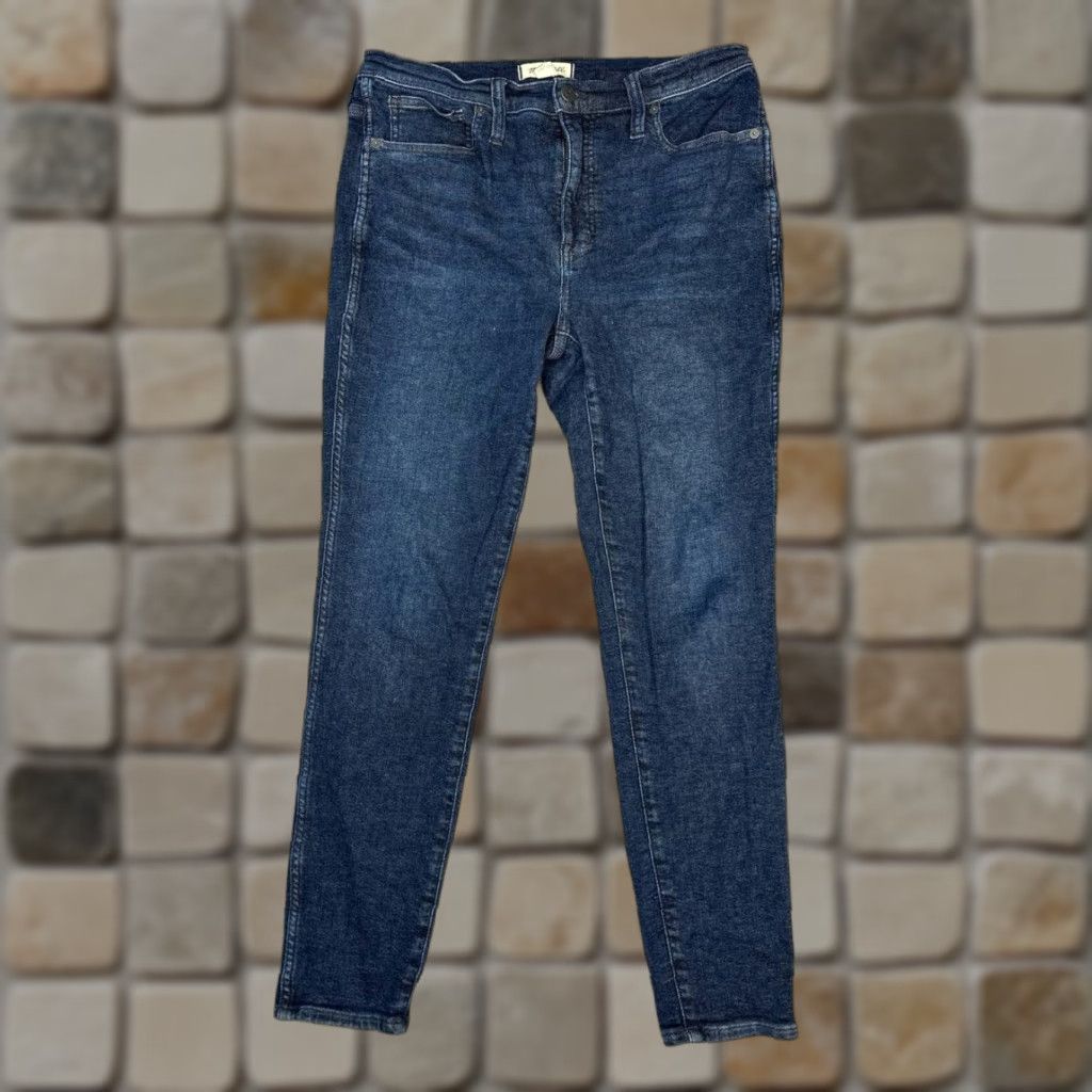 Madewell Madewell Jeans Womens 30 Blue Denim Cotton Stretch High Rise Skinny Leg 32x28 Size 30" / US 8 / IT 44 - 1 Thumbnail