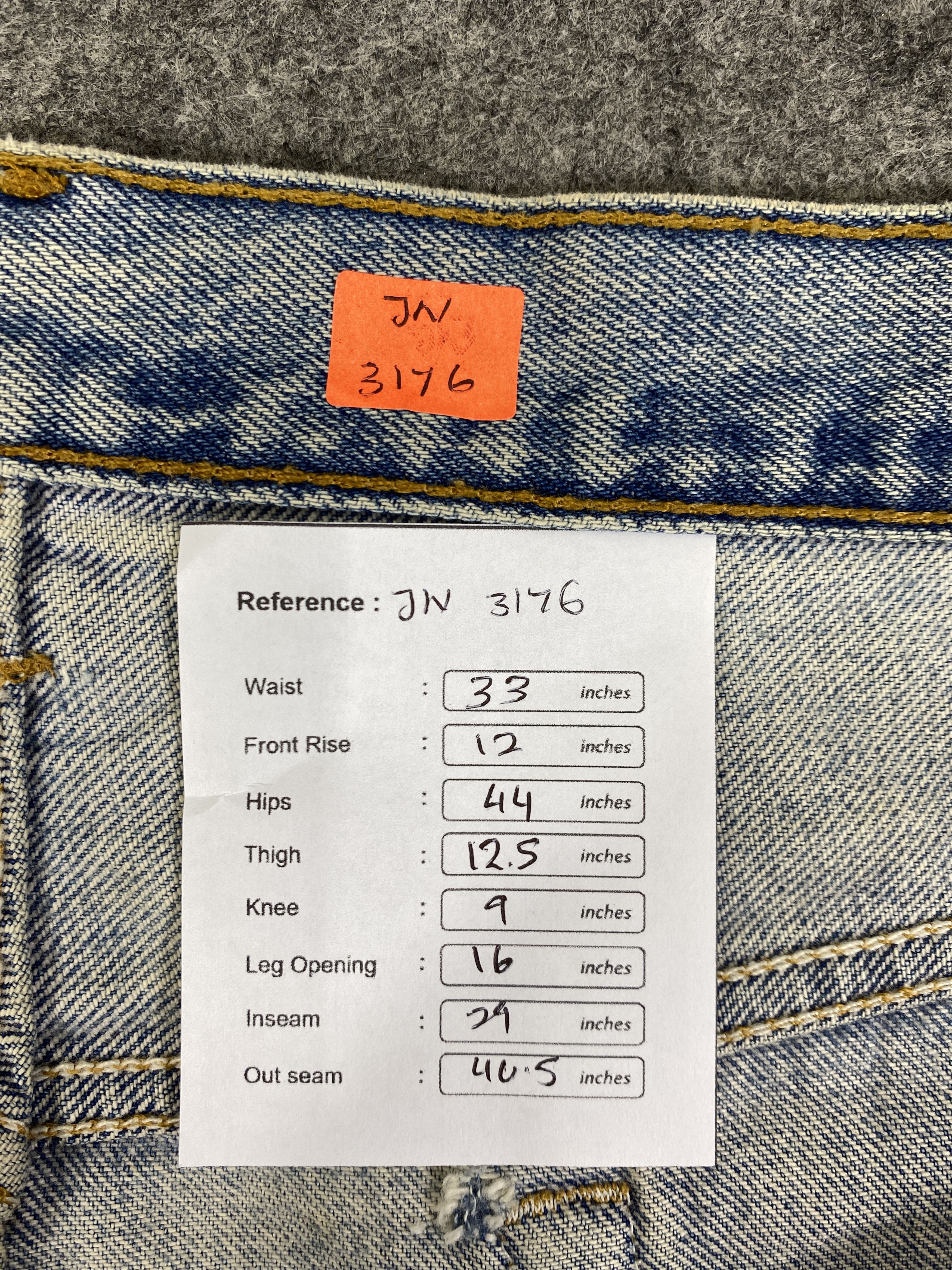 Japanese Brand Dirty Light Blue Vintage Levis 501 USA Jeans 33x29 - JN3176 Size US 33 - 8 Thumbnail