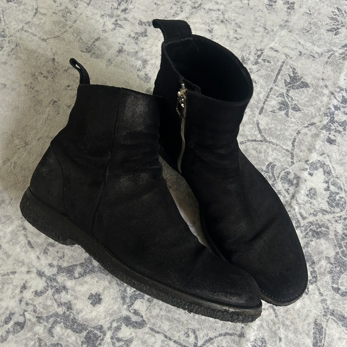 Dior Dior Homme AW12 Blistered Suede Zipper Boots Size US 7.5 / EU 40-41 - 1 Thumbnail