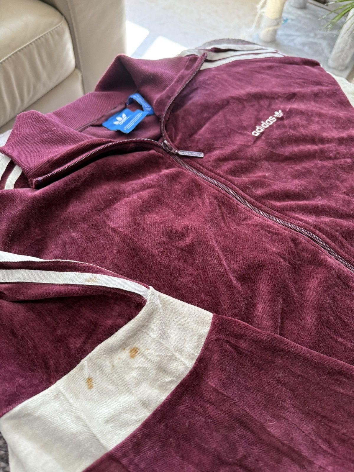 Adidas Velour Adidas Track Jacket Size US XL / EU 56 / 4 - 3 Thumbnail