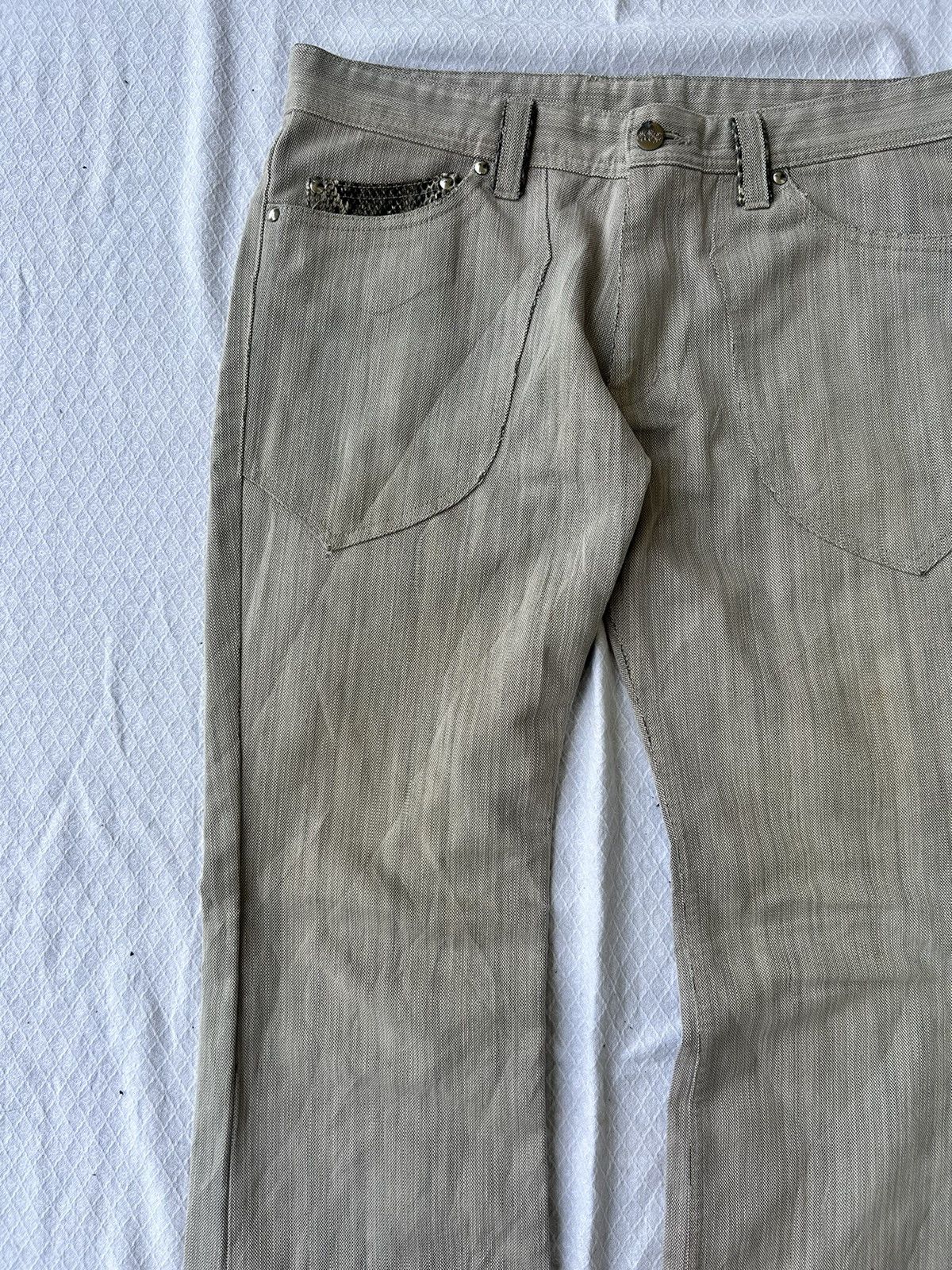 Hysteric Glamour 💸BINDINGOFFER💸Flared jeans snake skin takaiq Ifsixwasnine Size US 32 / EU 48 - 4 Thumbnail