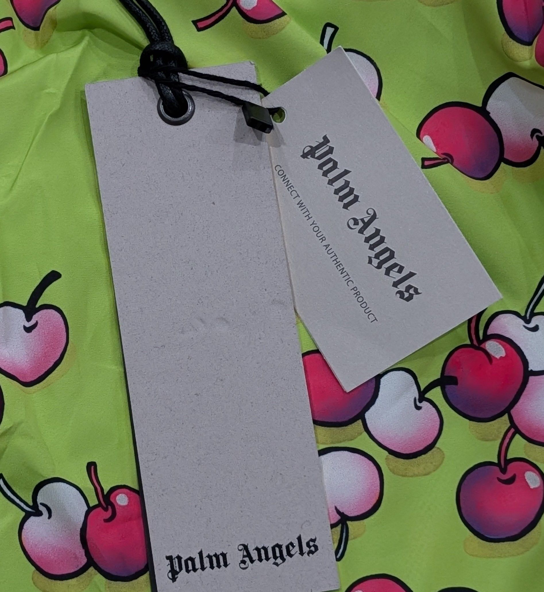 Palm Angels Palm Angels Cherries Swim Shorts Trunks Lime Multi Small Size US 30 / EU 46 - 9 Thumbnail