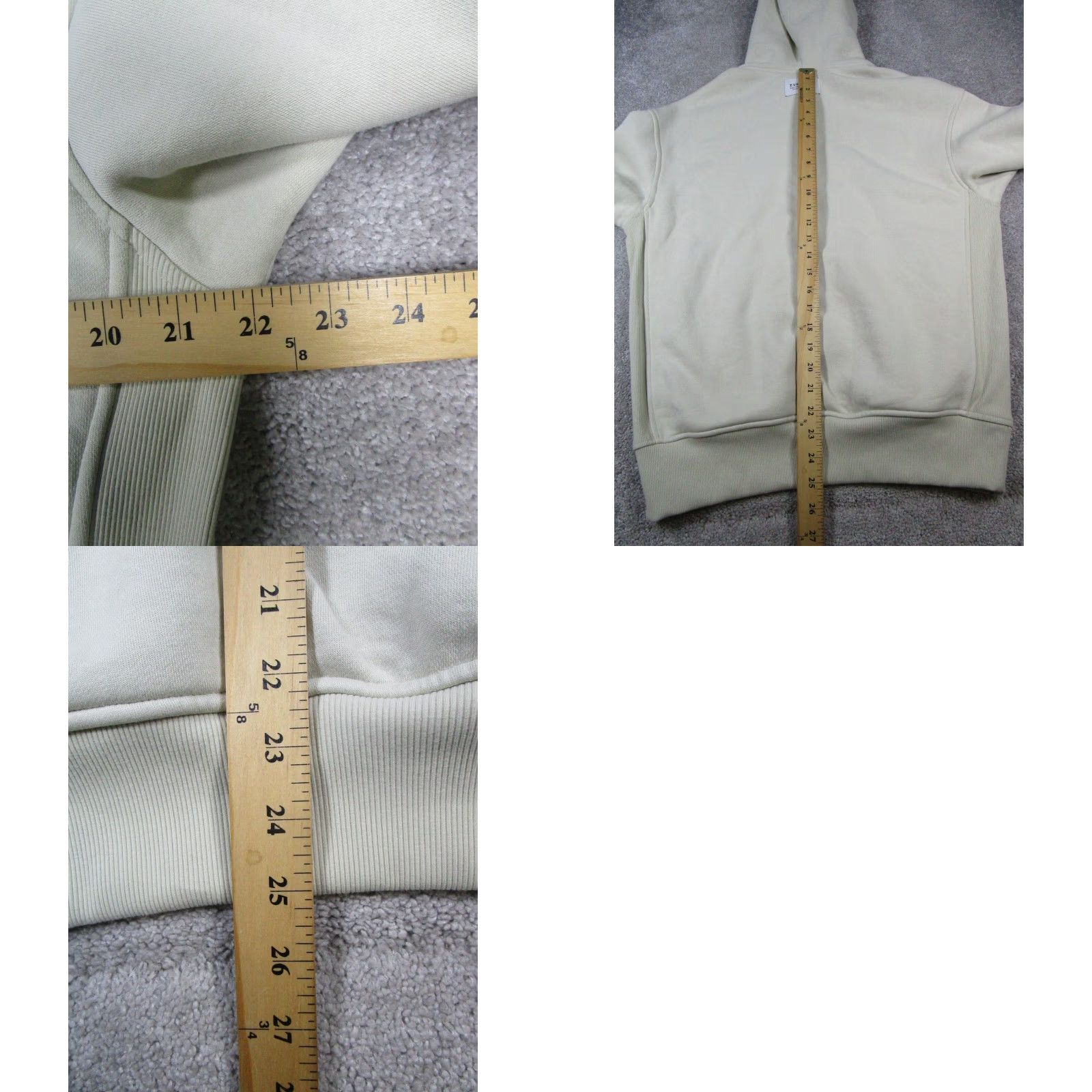 Everlane Everlane Hoodie Womens XS Biege Fleece Pullover Size XS / US 0-2 / IT 36-38 - 8 Thumbnail