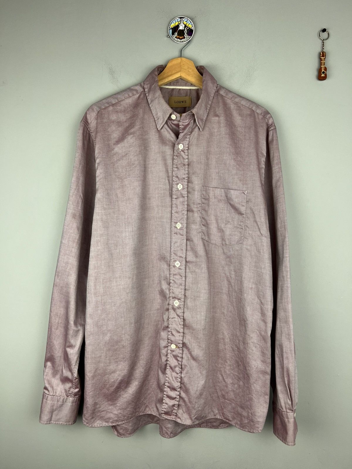 Designer × Loewe Loewe purple Classic Button Up Longsleeve shirt Size US XL / EU 56 / 4 - 1 Thumbnail