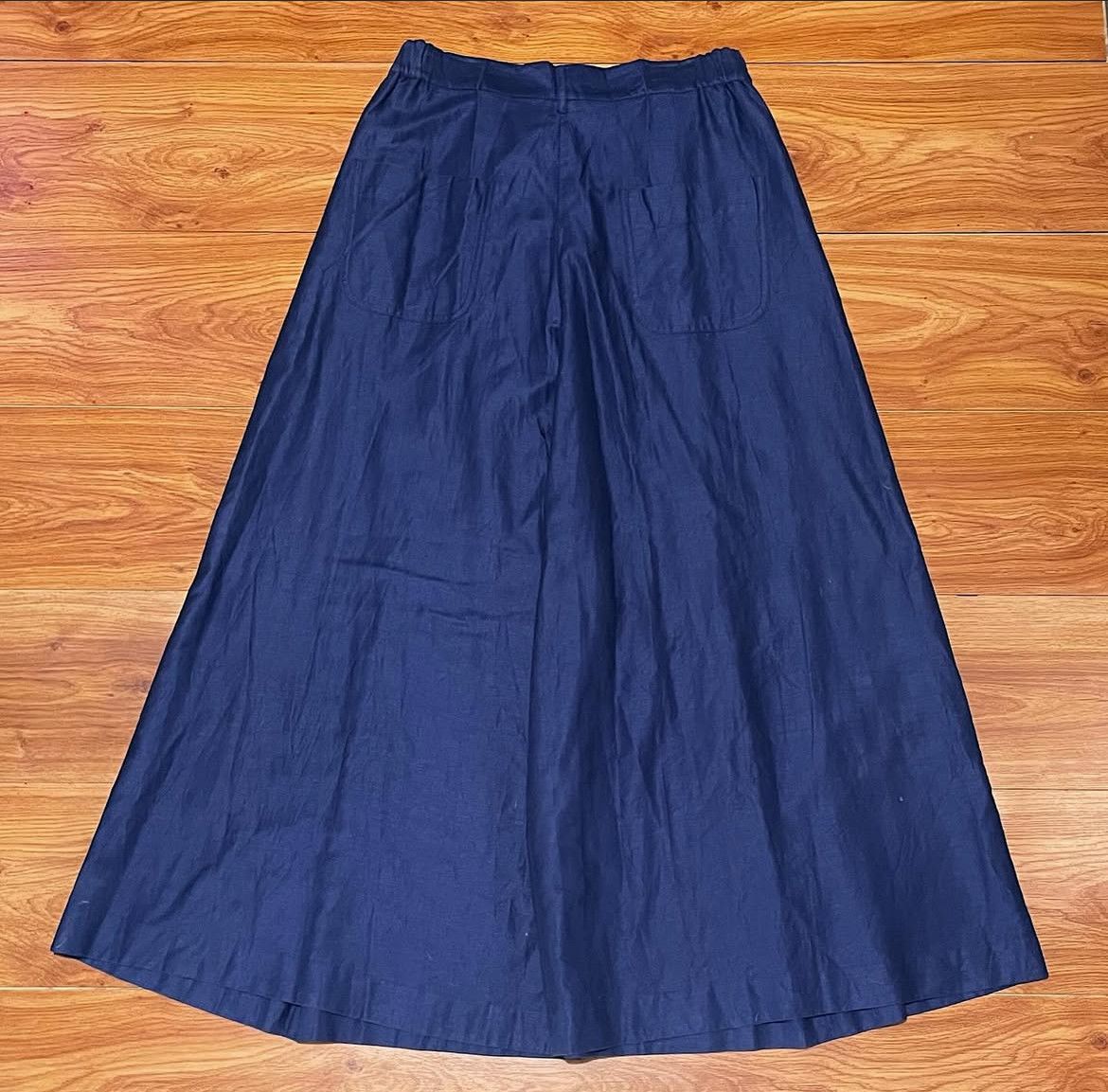 Beams Plus 2000s Ray Beams Kimono Flare Hakama Box Tuck Wide Pants Size US 33 - 2 Thumbnail