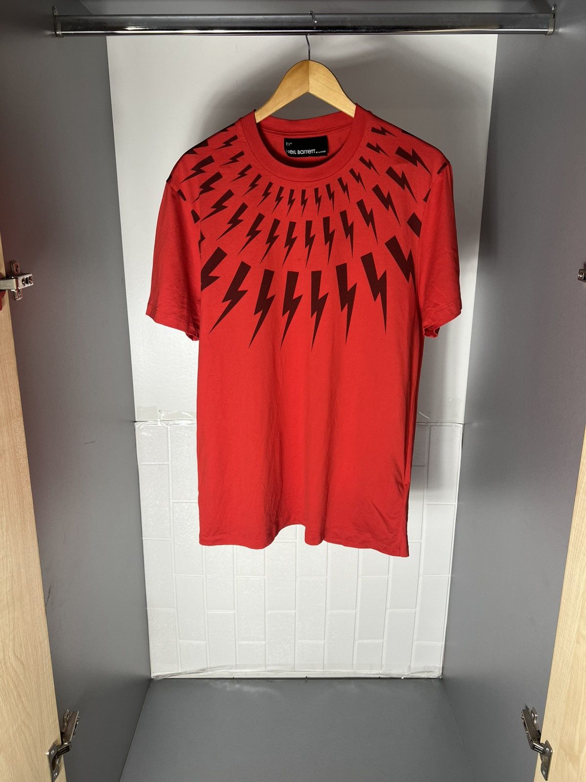 Neil Barrett NEIL BARRETT MILANO THUNDERBOLT PRINTED DESIGNER CASUAL Y2K Size US L / EU 52-54 / 3 - 1 Thumbnail