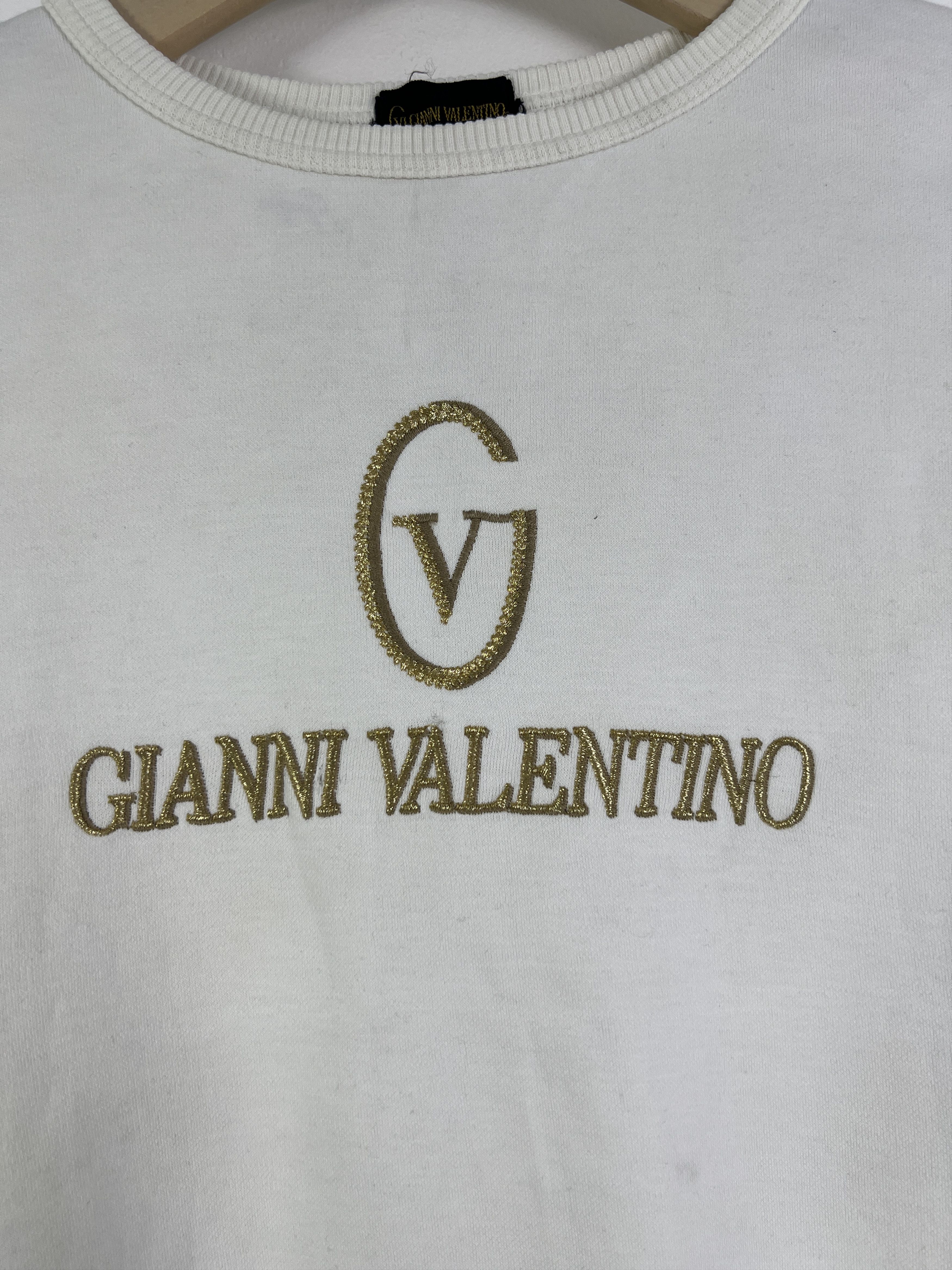 Gianni Valentino Vintage GIANNI VALENTINO Box Logo Sweatshirt (L) GTMPT826 Size US L / EU 52-54 / 3 - 2 Thumbnail