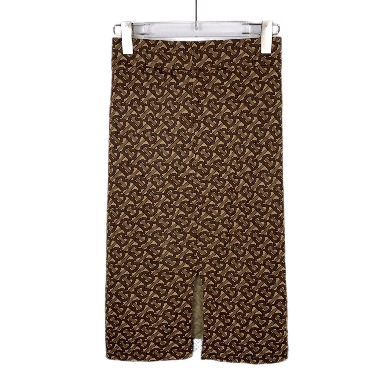 Burberry Burberry Check All-over Printed Striped Spliced Skirt K26WX Size 26" / US 2 / IT 38 - 2 Thumbnail