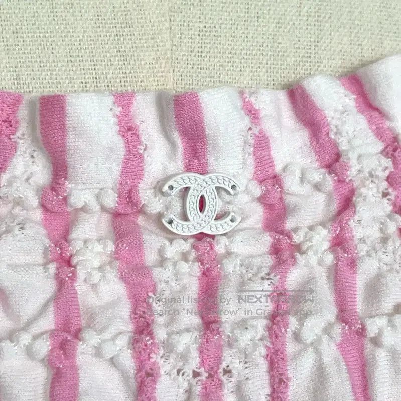 Chanel Chanel Pink Striped Sleeveless Summer Top . Size S / US 4 / IT 40 - 6 Thumbnail