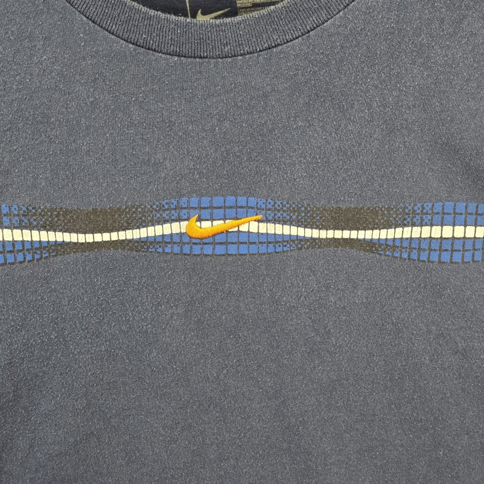 Nike Vintage Nike Swim Logo Shirt Mens XL Blue Center Swoosh Y2K Size US XL / EU 56 / 4 - 3 Thumbnail