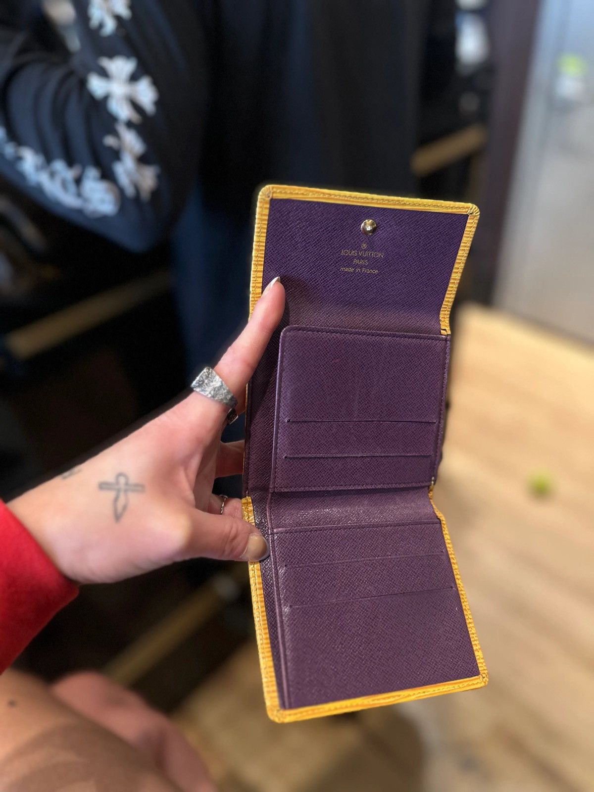 Louis Vuitton Louis Vuitton Yellow/Purple Trifold Wallet Size ONE SIZE - 4 Thumbnail
