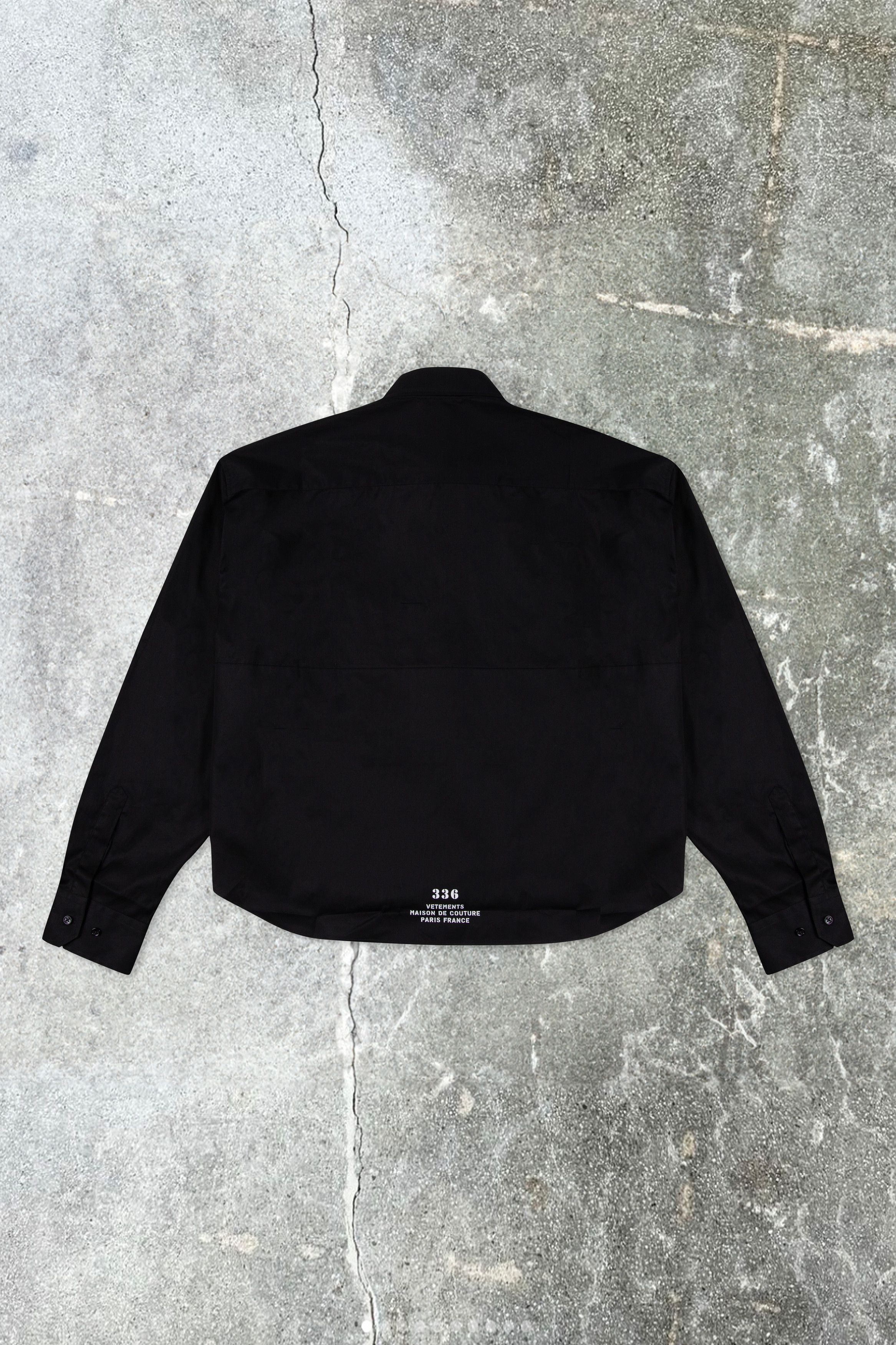 Vetements BLACK HAUTE COUTURE CROPPED SHIRT Size US XL / EU 56 / 4 - 2 Thumbnail